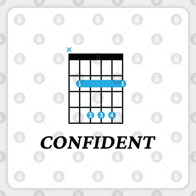 B Confident B Guitar Chord Tab Light Theme Sticker by nightsworthy